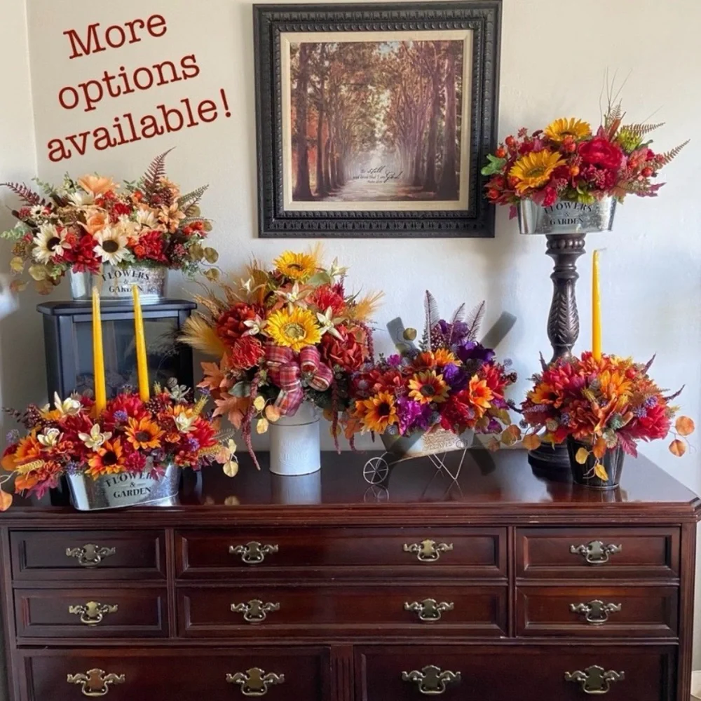 Faux Floral Bouquet with Sunflowers/Peonies